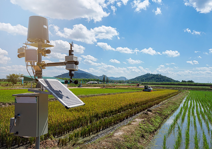 Foto Conectores eléctricos para la agricultura del futuro.